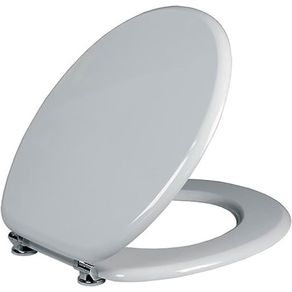 Image of Copriwater universale sedile wc tavoletta wc bagno in masonite bianco 4f