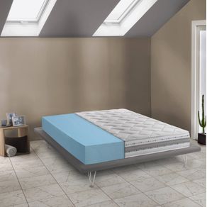 Image of Materasso piazza e mezza jennifer materasso sfoderabile in memory foam e waterfoam 100 made in italy antiacaro e anallergico cm 120x190 h21 - Materasso piazza e mezza Jennifer, Materasso sfoderabile in Memory Foam e Waterfoam, 100% Made in Italy, Antiacar