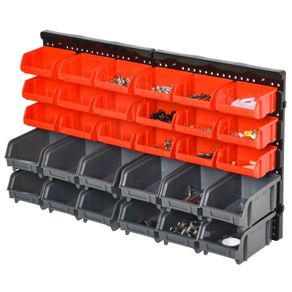 Image of Easycomfort contenitore portautensile con 30 scatole regolabili rimovibile montaggio a muro - EASYCOMFORT Contenitore Portautensile con 30 scatole regolabili rimovibile montaggio a muro