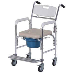 Image of Sedia a rotelle impermeabile con wc rimovibile mate - Sedia a Rotelle Impermeabile con WC Rimovibile Mate