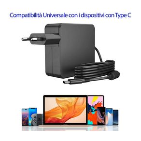 Image of Alimentatore universale usb c 65w - Alimentatore Universale USB C 65W