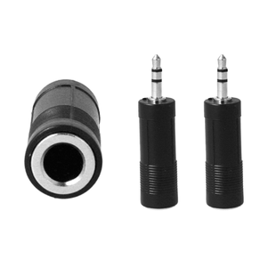 Image of 2 pezzi convertitore adattatore audio stereo da 635mm femmina a 35mm maschio - 2 Pezzi Convertitore Adattatore Audio Stereo da 6,35mm Femmina a 3,5mm Maschio
