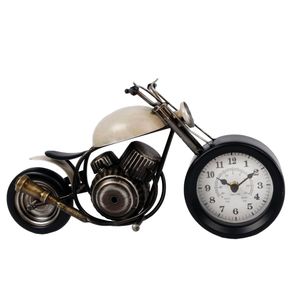 Image of Gifts amsterdam orologio motor in metallo crema e nero 35x13x175 cm 438858 - Gifts Amsterdam Orologio Motor in Metallo Crema e Nero 35x13x17,5 cm 438858