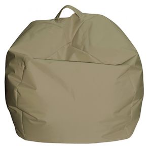 Image of Pouf a sacco elegante colore beige misure 65 x 50 x 65 cm - Pouf a sacco elegante, colore beige, Misure 65 x 50 x 65 cm