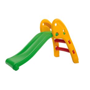 Image of Scivolo per Bambini 110x54x70 cm Pieghevole in Plastica Verde e Arancione