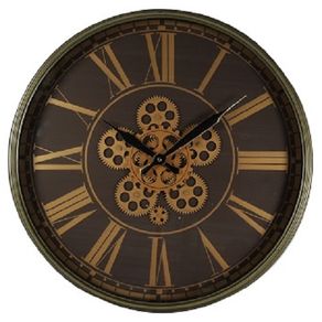 Image of Orologio thom tondo 54 cm acciaionickel brown - orologio Thom tondo 54 cm acciaio/nickel brown