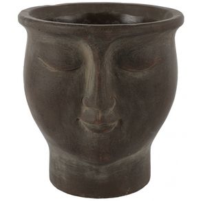 Image of Vaso da fiori mimi 21 x 20 cm ceramica marrone - vaso da fiori Mimi 21 x 20 cm ceramica marrone