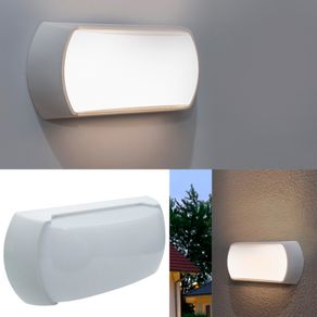 Image of CAPRI applique bianco LED 12W luce esterni IP54 lampada parete muro ingresso giardino porticati 4000K 960 lumen 230V