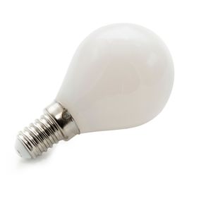 Image of Lampadina LED mini globo E14 vetro luce 360 gradi 4W 400 lumen 230V luce calda 3000K