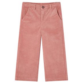 Image of Pantaloni per bambini in velluto a coste rosa antico 140 14263 - Pantaloni per Bambini in Velluto a Coste Rosa Antico 140 14263