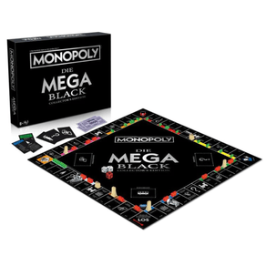 Image of Gioco in scatola monopoly edizione mega monopoly black edition - Gioco in scatola MONOPOLY Edizione MEGA MONOPOLY BLACK EDITION