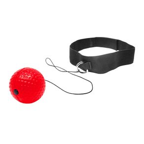 Image of Reflex Ball da Boxe per Allenamento Rosso e Nero