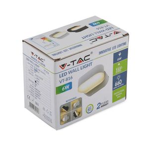 Image of 6W LED Wall Light Grey Grey Body IP65 Movable 4000K