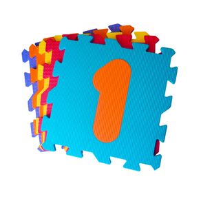 Image of Tappeto puzzle 5pz per bambini componibile numeri multicolore - Tappeto Puzzle 5pz per Bambini Componibile Numeri Multicolore