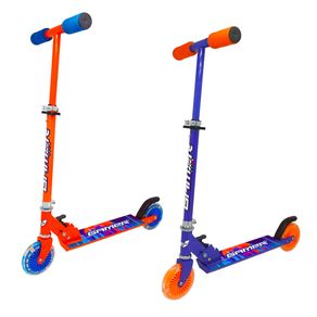 Image of Monopattino 2 ruote pieghevole per bambini ruote 120 mm con luci arancione o blu - Monopattino 2 Ruote Pieghevole per Bambini Ruote 120 mm con Luci Arancione o Blu