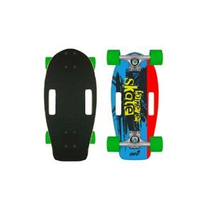 Image of Skateboard compatto con tavola 48 cm in legno multicolore - Skateboard Compatto con Tavola 48 cm in Legno Multicolore