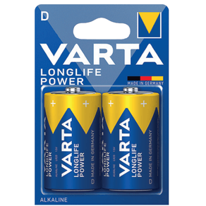 Image of Varta batteria longlife power torcia d alcalina blister 2 pezzi