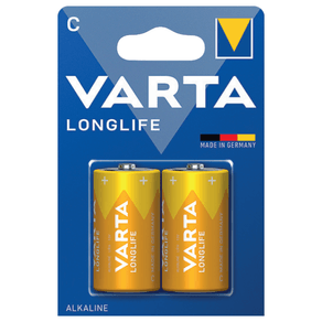 Image of Varta batteria longlife mezza torcia c alcalina blister 2 pezzi