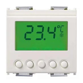 Image of Vimar termostato display bianco plana 14514 controllo temperatura ambiente