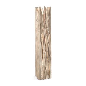 Image of Piantana industrialminimal driftwood legno marrone 2 luci e27 - Piantana Industrial-Minimal Driftwood Legno Marrone 2 Luci E27