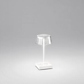 Image of Lampada Da Tavolo Per Esterno Etoile Contemporanea Alluminio Bianco Led Cct