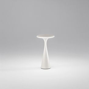Image of Lampada Da Tavolo Per Esterno Elliott Contemporanea Alluminio Bianco Led Cct
