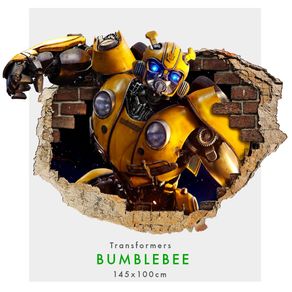 Image of Bumblebee adesivi murali parete 3d wall sticker cameretta bimbi 150x100 cm - Bumblebee - Adesivi murali parete 3D wall sticker cameretta bimbi 150x100 cm