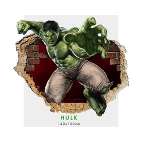 Image of Incredibile hulk 2019 adesivi murali parete 3d wall sticker cameretta bimbi 150x100 cm - Incredibile Hulk 2019 - Adesivi murali parete 3D wall sticker cameretta bimbi 150x100 cm