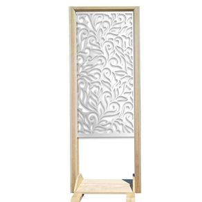 Image of Decor separè paravento modulabile 70x190cm in legno e pvc bianco - DECOR - Separè - Paravento modulabile - 70x190cm - in Legno e PVC Bianco