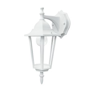 Image of Applique per esterno milano bianca con diffusore in vetro downlight ip44 - Applique per esterno MILANO bianca con diffusore in vetro downlight IP44