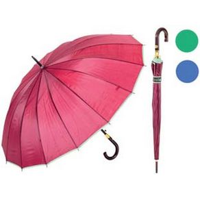 Image of 3pz ombrello lungo automatico 16 stecche mod donna colori assortiti codferxfer392167 - 3Pz Ombrello Lungo Automatico 16 Stecche Mod. Donna - Colori Assortiti Cod:Ferx.Fer392167
