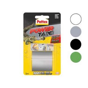 Image of 4pz pattex nastro adesivo power tape mm50h in rotoli da mt5 colore bianco codferxfer34661 - 4Pz Pattex Nastro Adesivo "Power Tape" - Mm.50H. In Rotoli Da Mt.5 Colore Bianco Cod:Ferx.Fer34661