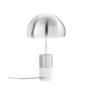 Image of Lampada da Tavolo da Tavolo 30x30x51,5 cm in Metallo Ursa Marmo Bianco