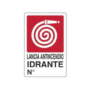 Image of 10pz cartello lancia antincendio idrante n cm20x30h codferxfer453301 - 10Pz Cartello "Lancia Antincendio Idrante N?" - Cm.20X30H. Cod:Ferx.Fer453301